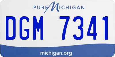 MI license plate DGM7341