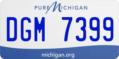 MI license plate DGM7399
