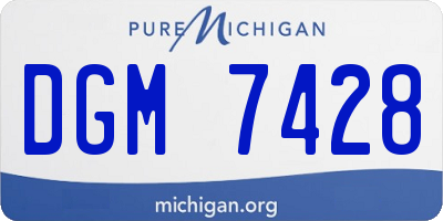 MI license plate DGM7428