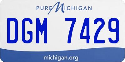 MI license plate DGM7429