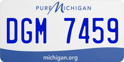 MI license plate DGM7459