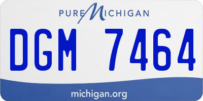 MI license plate DGM7464