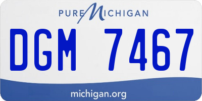 MI license plate DGM7467