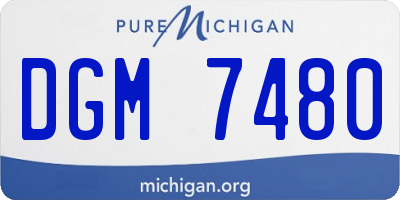 MI license plate DGM7480