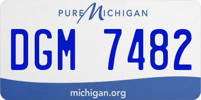 MI license plate DGM7482