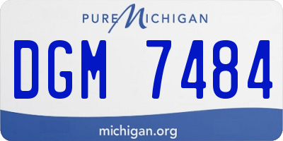 MI license plate DGM7484
