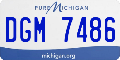 MI license plate DGM7486