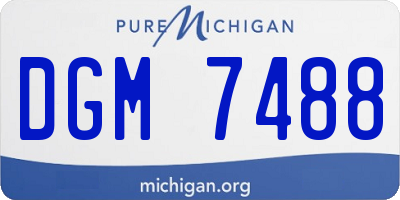 MI license plate DGM7488