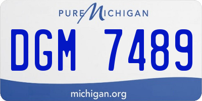 MI license plate DGM7489