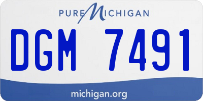 MI license plate DGM7491