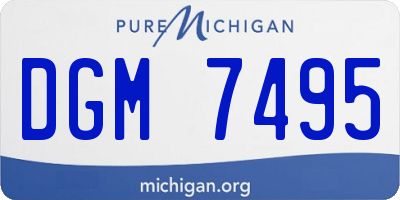 MI license plate DGM7495
