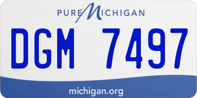 MI license plate DGM7497