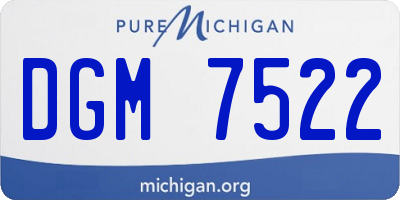 MI license plate DGM7522