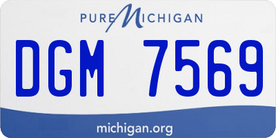 MI license plate DGM7569