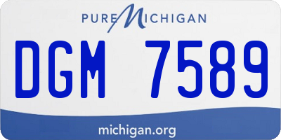 MI license plate DGM7589