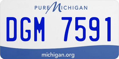 MI license plate DGM7591