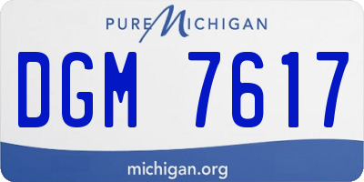 MI license plate DGM7617