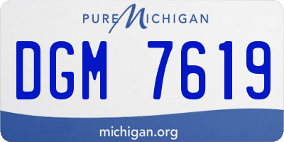 MI license plate DGM7619