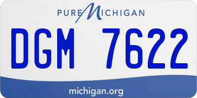 MI license plate DGM7622