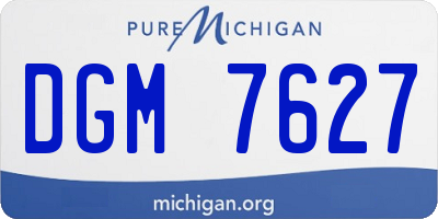 MI license plate DGM7627