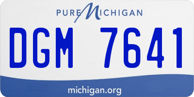 MI license plate DGM7641
