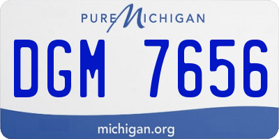 MI license plate DGM7656