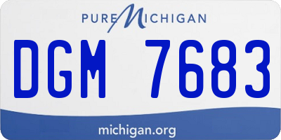 MI license plate DGM7683