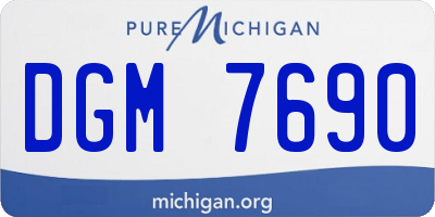 MI license plate DGM7690