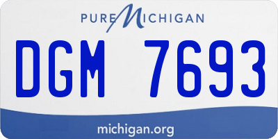 MI license plate DGM7693