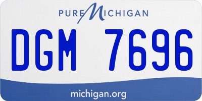 MI license plate DGM7696