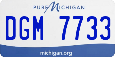 MI license plate DGM7733