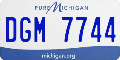 MI license plate DGM7744