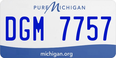 MI license plate DGM7757