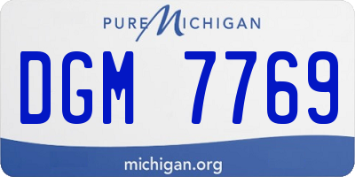 MI license plate DGM7769