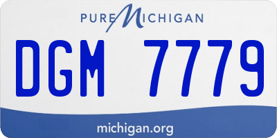 MI license plate DGM7779