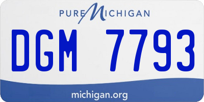 MI license plate DGM7793