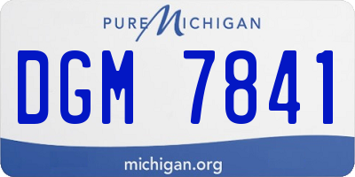 MI license plate DGM7841