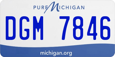 MI license plate DGM7846