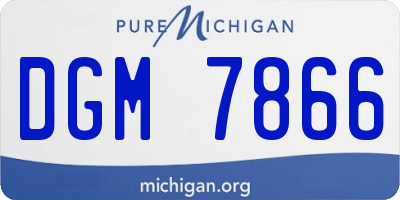 MI license plate DGM7866