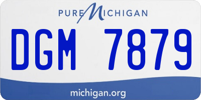 MI license plate DGM7879