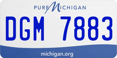 MI license plate DGM7883