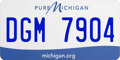 MI license plate DGM7904
