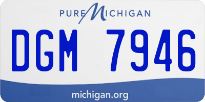 MI license plate DGM7946