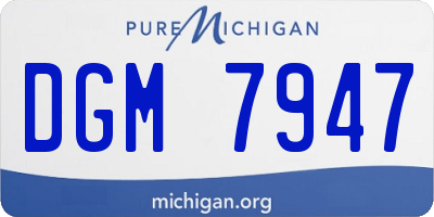 MI license plate DGM7947