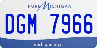 MI license plate DGM7966