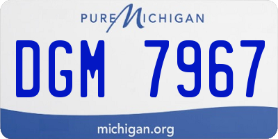 MI license plate DGM7967