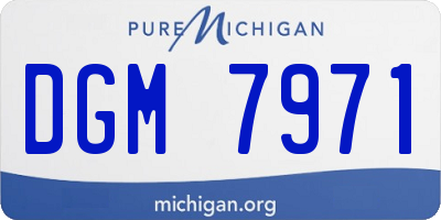 MI license plate DGM7971