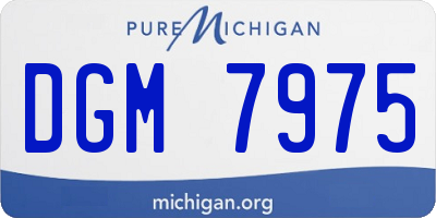 MI license plate DGM7975