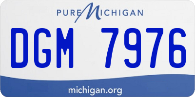 MI license plate DGM7976