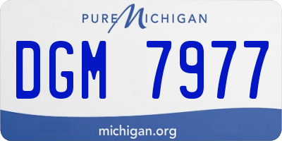 MI license plate DGM7977